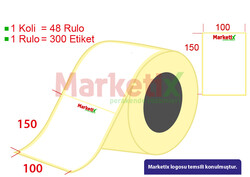 Marketix - 100x150 mm Barkod Etiketi Baskılı