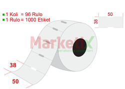 Marketix - 50x38 mm Karton Raf Etiketi Baskısız
