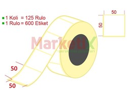 Marketix - 50x50 mm Terazi Etiketi Baskısız