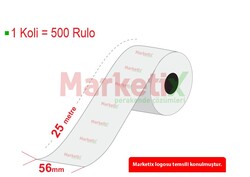 Marketix - 56x25 Metre Termal Rulo Baskılı