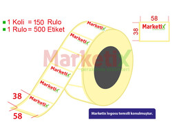 Marketix - 58x38 mm Terazi Etiketi Baskılı