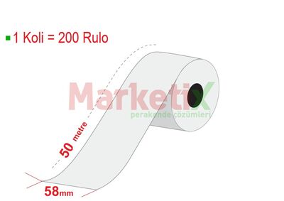 58x50 Metre Termal Rulo Baskısız