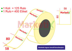 Marketix - 58x80 mm Terazi Etiketi Baskılı