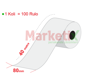 80x40 Metre Baskısız Termal Rulo