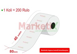 Marketix - 80x40 Metre Termal Rulo Baskılı