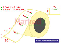 Marketix - 90x50 mm Barkod Etiketi Baskılı