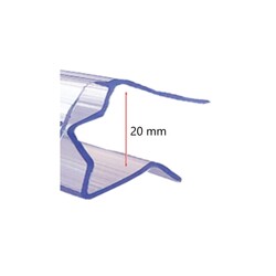 Ahşap Raf Etiketlik / Hareketli / Şeffaf / h:40 mm - 2