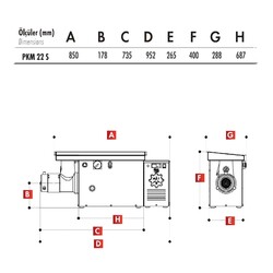 PKM 22 Ø 82 Kıyma Makinası - 2