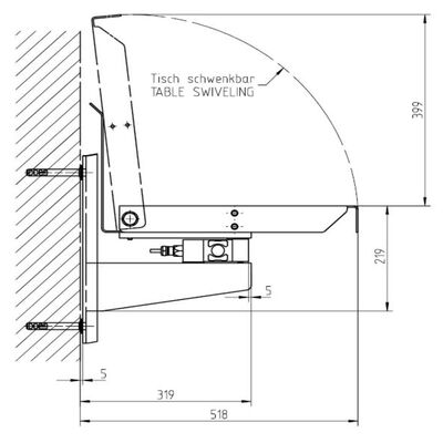 iL Special 150T/SP Duvara Monte Özel Tartım Platformu