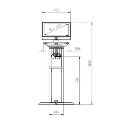 MC II 500 Pro Barkodlu Terazi / 15 kg