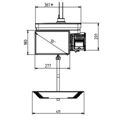 Q1 400 Barkodlu Terazi / 15 kg