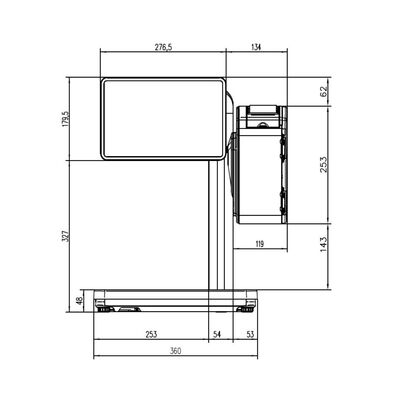 Q1 800 Barkodlu Terazi / 15 kg