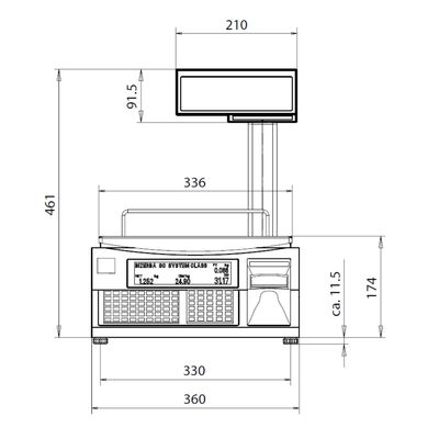 SC II 200 Barkodlu Terazi / 15 kg