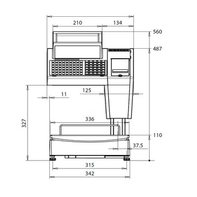 SC II 800 Barkodlu Terazi / 15 kg