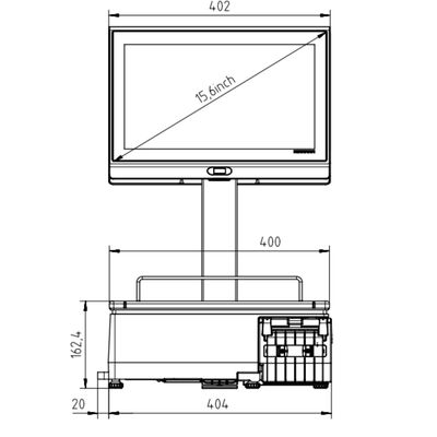 XC II 800 Pro Barkodlu Terazi / 15 kg