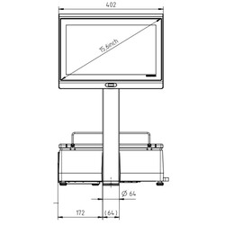 XC II 800 Dokunmatik Barkodlu Terazi - 9
