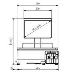 XC II 800 Dokunmatik Barkodlu Terazi - 14