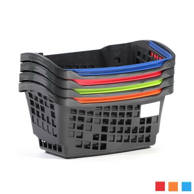 Black Roll Plastik Alışveriş El Sepeti 20 Litre