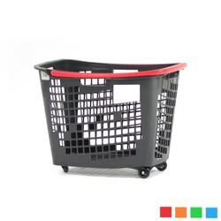 Black Roll Tekerlekli Alışveriş Sepeti 55 Litre - 2