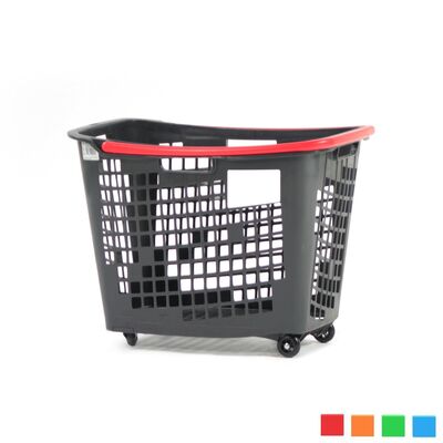 Black Roll Tekerlekli Alışveriş Sepeti 55 Litre