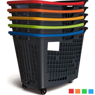Black Roll Tekerlekli Alışveriş Sepeti 55 Litre