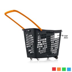 Black Roll Tekerlekli Alışveriş Sepeti 55 Litre - 7