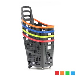 Black Roll Tekerlekli Alışveriş Sepeti 65 Litre - 2