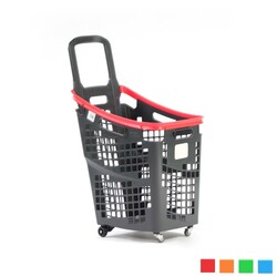 Black Roll Tekerlekli Alışveriş Sepeti 65 Litre - 3