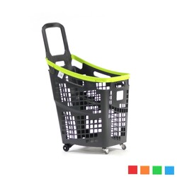 Black Roll Tekerlekli Alışveriş Sepeti 65 Litre - 5