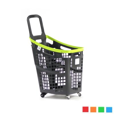 Black Roll Tekerlekli Alışveriş Sepeti 65 Litre