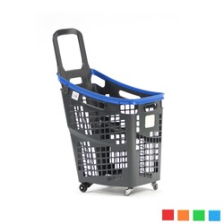 Black Roll Tekerlekli Alışveriş Sepeti 65 Litre - 7