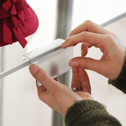 Marketix - Cam Raf Etiketlik / Şeffaf / h:40 mm