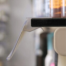 Cam Raf Etiketlik / Şeffaf / h:40 mm - 2