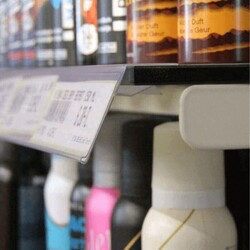 Cam Raf Etiketlik / Şeffaf / h:40 mm - 3