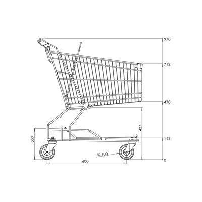 Colt Metal Market Arabası 80 Litre