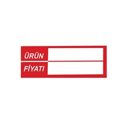 Fiyat Etiketi / Silinebilir / Renkli / PVC - 2
