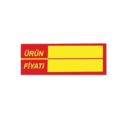 Fiyat Etiketi / Silinebilir / Renkli / PVC