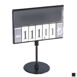 Fiyat Kaseti Tutucu / Yuvarlak Ayak - 5