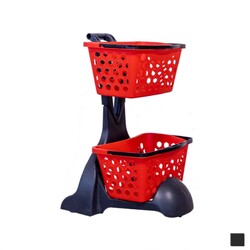 Marketix - G35 Alışveriş Sepeti Taşıma Arabası 70 Litre