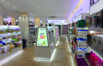 Kozmetik Sağlık Mağazası Raf Sistemi