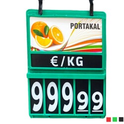 Marketix - Manav Askılı Fiyat Kaseti / 5 Hane