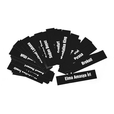 Manav Etiketi Yazı Takımı 15x21 cm 30'lu Paket Siyah