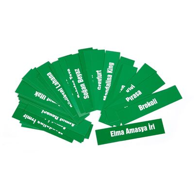 Manav Etiketi Yazı Takımı 15x21 cm 30'lu Paket Yeşil