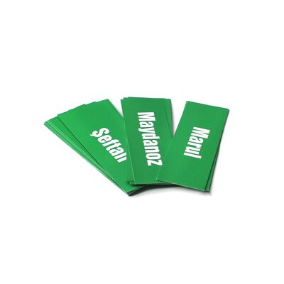 Manav Etiketi Yazı Takımı 30x21 cm 30'lu Paket Yeşil