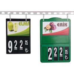 Manav Fiyat Kaseti Pervaz Askılığı / Yapışkanlı - 3