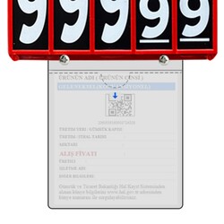 Marketix - Manav Fiyat Kaseti Vidalı Künyelik