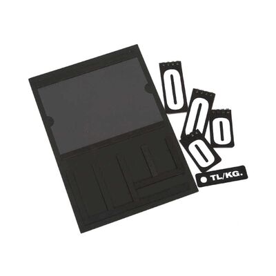 Resimli Manav Etiketi Maxi Çift Taraflı 21x30 cm Siyah