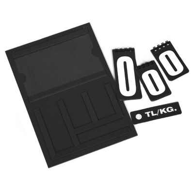 Resimli Manav Etiketi Mini Çift Taraflı 16x24 cm Siyah