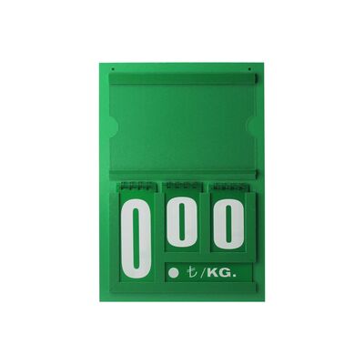 Resimli Manav Etiketi Mini Çift Taraflı 16x24 cm Yeşil
