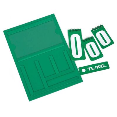 Resimli Manav Etiketi Mini Çift Taraflı 16x24 cm Yeşil